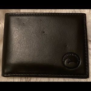 Men NWT Black DOONEY & BOURKE leather billfold with identification window